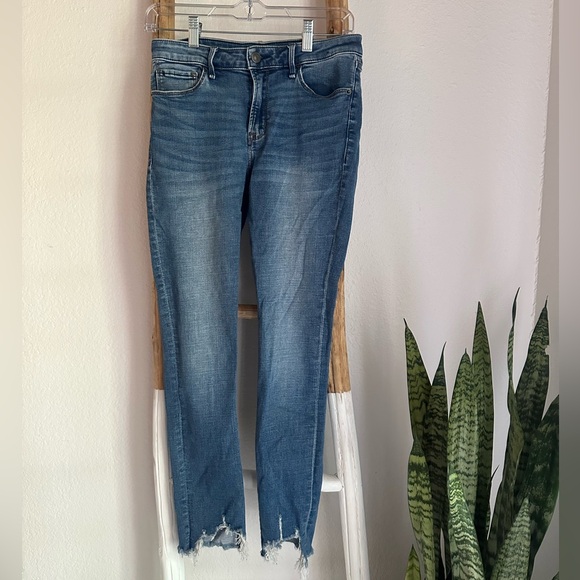 Abercrombie & Fitch Denim - Abercrombie & Fitch Mid Rise Super Skinny Ankle Jeans Medium Wash Size 26